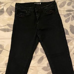 Black butt lift jeans